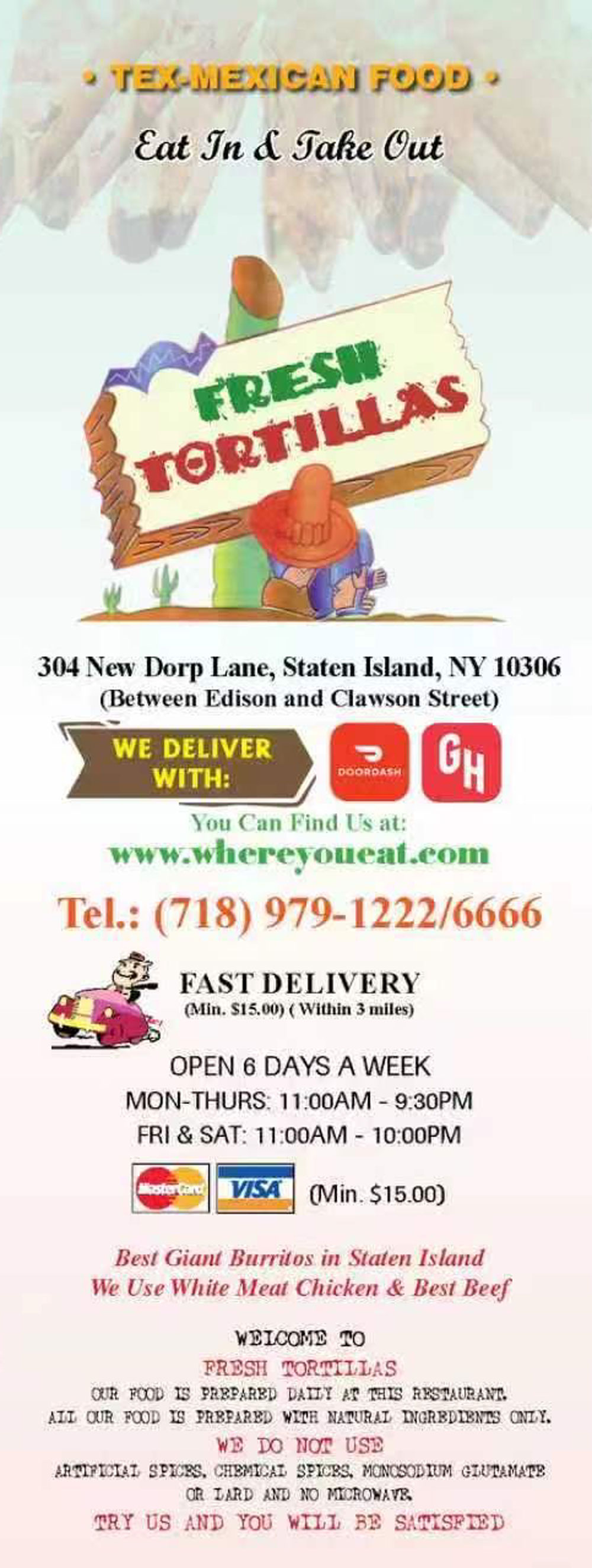 Fresh Tortillas food photos